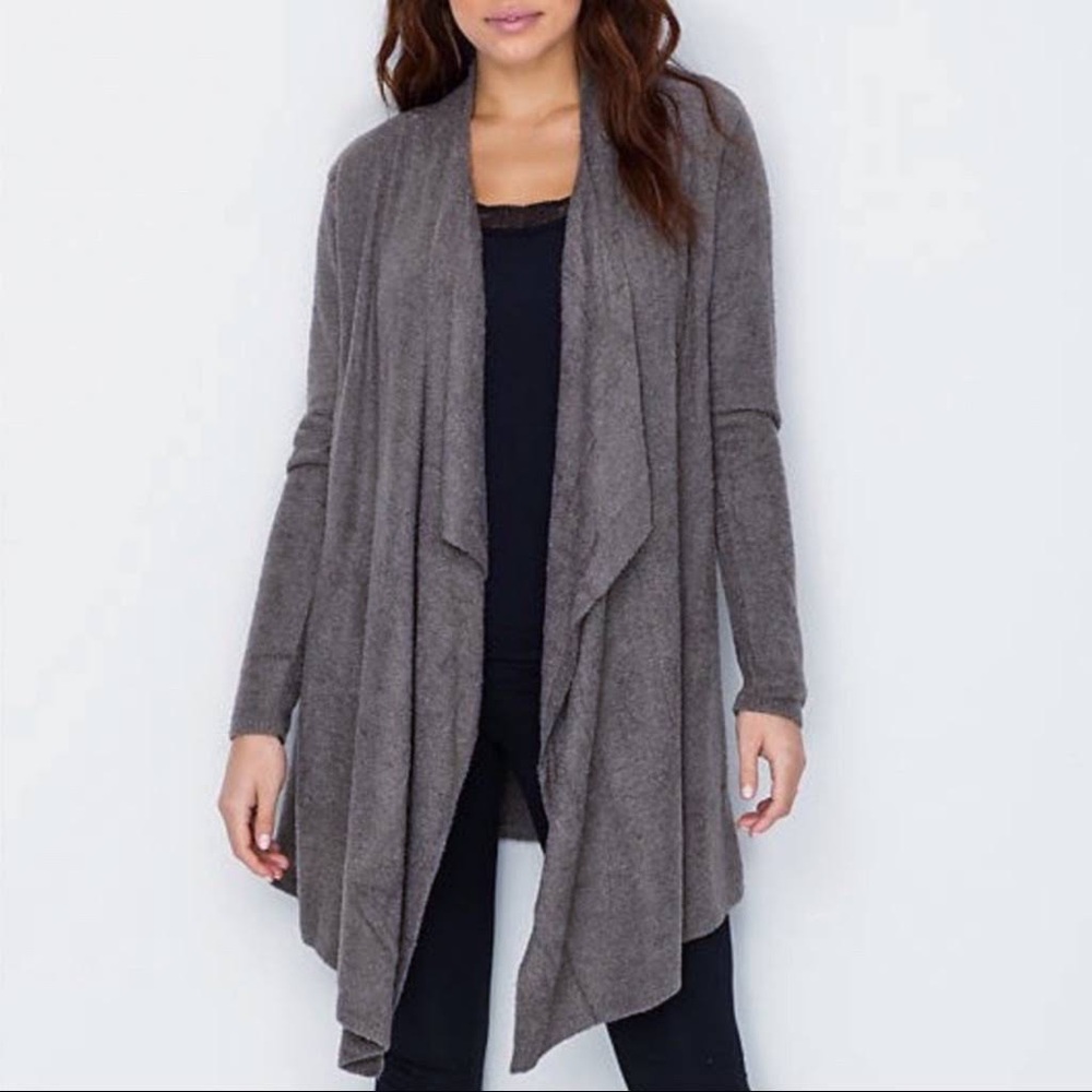 BAREFOOT DREAMS Bamboo Cozy Chic Calypso Wrap Cardigan #436 small medium